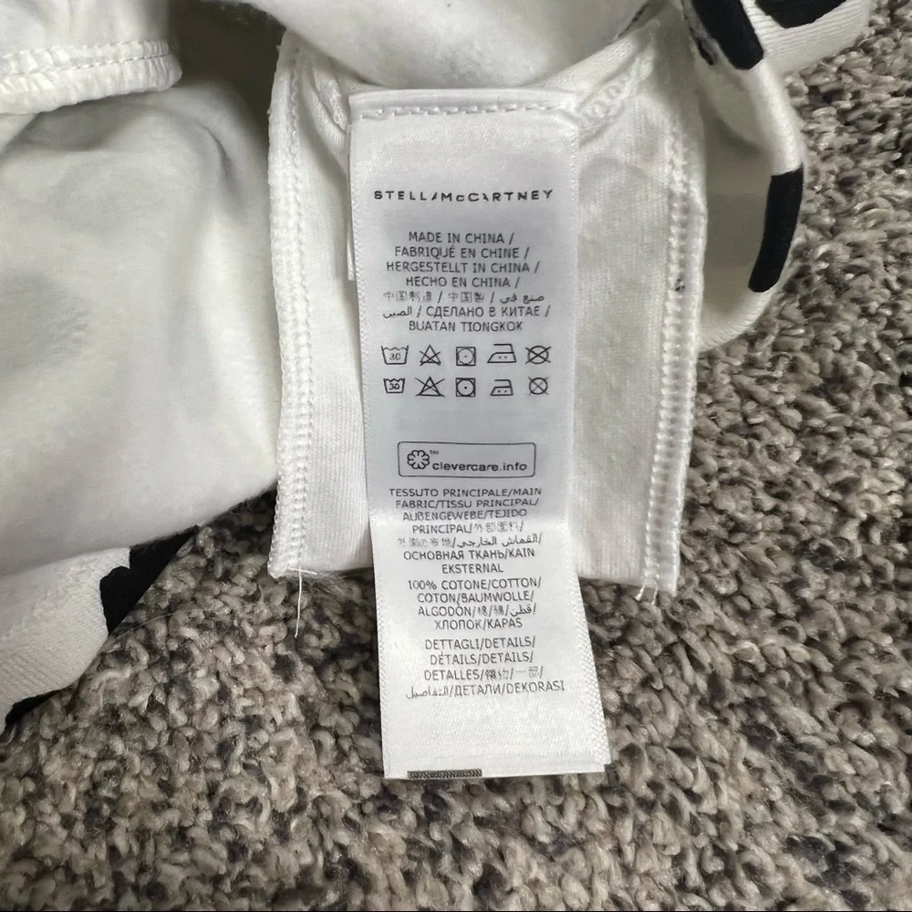 STELLA MCCARTNEY Baby White Fleece Spotty Dog Dress 6 Months - Picture 3 of 5